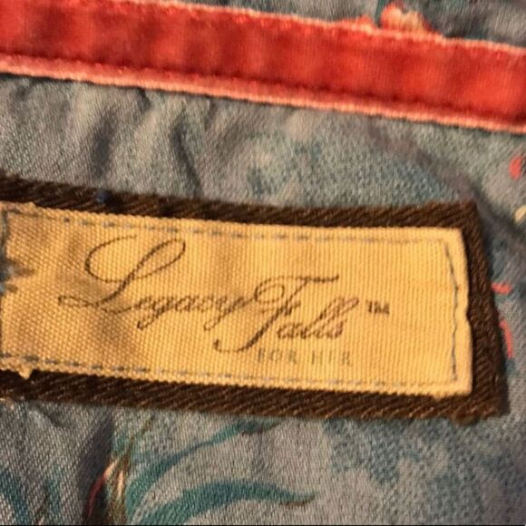 Legacy Falls SMALL Shirt 100% Cotton Blue & Pink - Picture 5 of 5